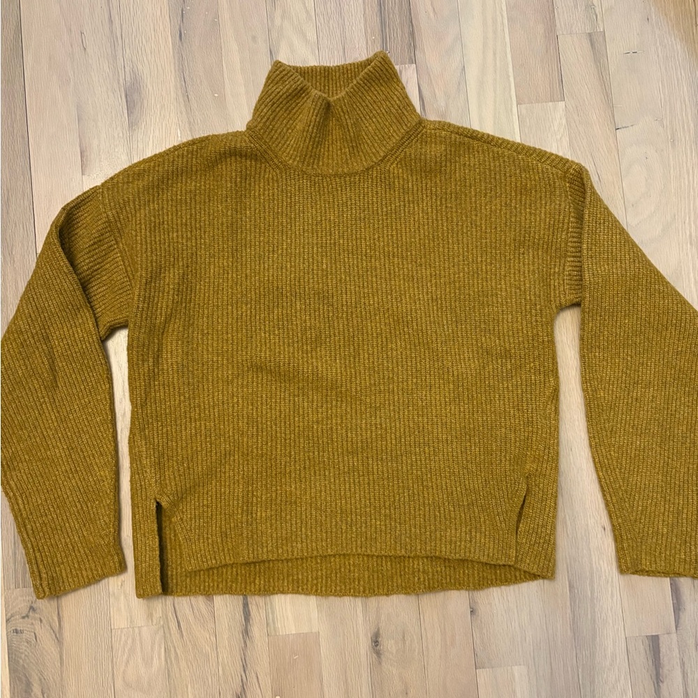 Abercrombie & Fitch Mustard Cowl Neck Sweater